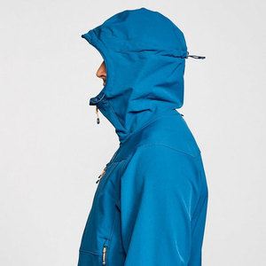 2023 nouveauté hommes Logo personnalisé Softshell hiver travail Style haut à capuche haute qualité toile Zip léger bouffée impression - Product Image 5