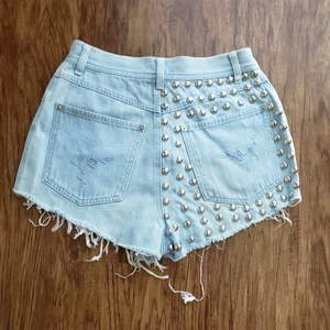 กางเกงยีนส์ขาสั้นทรงวินเทจ - Product Image 1