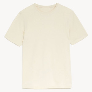 Respirant nouveau t-shirt de couleur unie hommes bleu 100% coton T-shirts été garçon t-shirt - Product Image 6