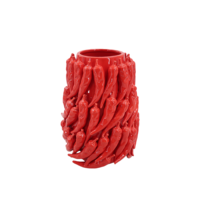 Vase en céramique 3D en forme de pot de chili, vase à fleurs, ornements en céramique, décorations de jardin printemps-été, décorations pour la maison