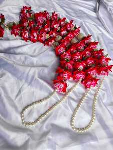 พวงมาลัยคู่คู่ jaimala ดอกโบตั๋น varmala, sagun Mala สำหรับประตูทางเข้าเจ้าบ่าวเจ้าสาว varmala ทำด้วยมือที่มีเกียรติดอกไม้ประดิษฐ์ - Product Image 3