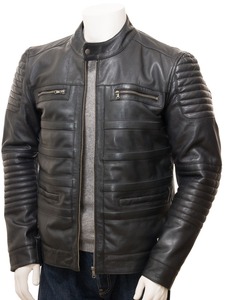 Chaqueta de cuero 100% para hombre, chaqueta de Color negro, venta al por mayor, exportación desde Pakistán, diseño nuevo y de moda al por mayor - Product Image 2
