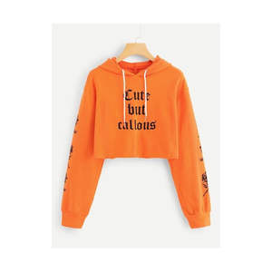 Sudadera Corta con Capucha para Mujer, 100% Algodón de Alta Calidad, Transpirable, para Gimnasio y Fitness, Color Gris Jaspeado - Product Image 4