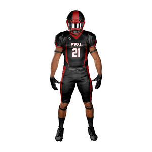 Ensemble de maillots de football américain, sublimation, respirant, antibactérien, séchage rapide, taille plus, manches courtes, vêtements de sport unisexe pour adultes - Product Image 1