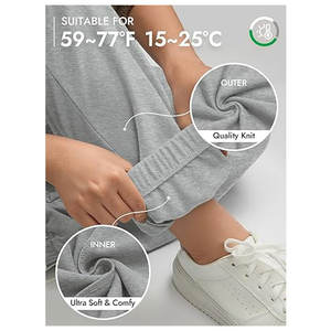 Pantalons de détente amples pour femmes, taille haute, confortables, pour le sport, la salle de sport, pantalons de survêtement décontractés, coupe ample, athlétique - Product Image 2