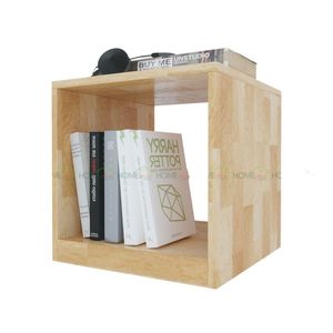 ชั้นวางข้างเตียงไม้ยางพาราขนาด 40x40x40 ซม. รุ่น TDG68005 เฟอร์นิเจอร์ห้องนอน - Product Image 1