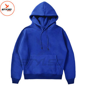 Vente en gros de sweat-shirt surdimensionné pour hommes pull à capuche style de rue personnalisé crochet blanc couleur unie vêtements d'extérieur d'hiver nouveau lot - Product Image 5