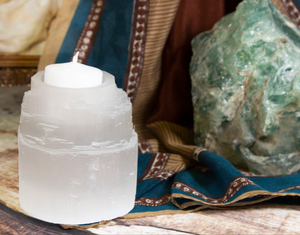 Wholesale White Selenite Twist <b>Candle</b> Holder High Quality Selenite Crystal <b>Candle</b> Holder for Healing and Decoration - Product Image 2