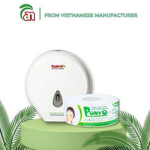 Luxury-Grade Mini Jumbo Bamboo 2-Ply Toilet <b>Paper</b> Soft Strong Virgin Wood Pulp Embossed Dots Skin-Friendly Jumbo <b>Roll</b> - Product Image 3