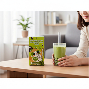 Kit Authentique de Thé au Lait à Bulles Taïwanais Instantané en Boîte 3 Saveurs Comprend des Perles de Tapioca et des Pailles - Product Image 3