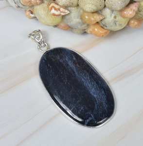 Women's Pendant Natural Blue Pietersite Gemstone Unisex Pendant Spiritual <b>Christmas</b> Handmade Jewelry 925 Sterling Silver Pendant - Product Image 1