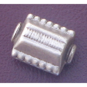 Loose <b>Beads</b> Sterling <b>Silver</b> White Rhodium Plated Rectangle Shape 18 Size Jewelry for Various Jewelry Pieces - Product Image 1