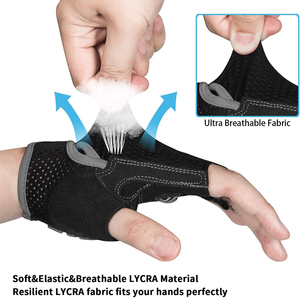 Gran oferta, cinturón, muñeca, guantes de gimnasio, entrenamiento, guantes de levantamiento de pesas, agarre fuerte, deportes, guantes de entrenamiento cruzado para Unisex de alta calidad. - Product Image 4