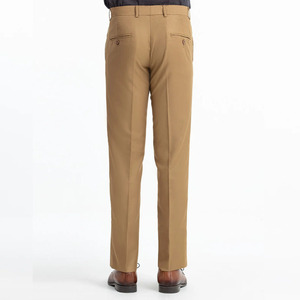 2025 nuevo estilo de alta calidad caqui recto de pana para hombre personalizable Slim Fit transpirable pantalones de vestir formales - Product Image 5