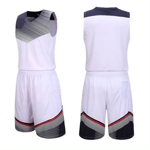 Conjunto de Uniforme de Baloncesto Sublimado Unisex de Alta Calidad, Personalizable, Transpirable, sin Mangas, para Verano, con Logotipo Impreso - Product Image 2