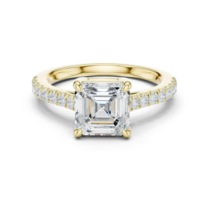 Anillo de plata ajustable de 14K con piedra de cristal Joyería de moda - Product Image 4