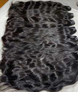Mechones de pelo weft, máquina de pelo indio, cabello NATURAL sin caída, sin enredos, HAMAN puro - Product Image 5