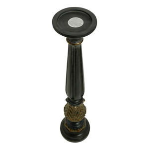 Candelabro de pedestal griego negro y bronce envejecido 41,5 H x 8 W x 9 D Lo mejor para la decoración del hogar con color y tamaño personalizados - Product Image 4