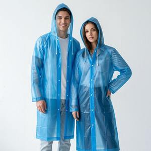 Cape unisexe en polyester réutilisable, imperméable et ajustable |   Écologique, portable, séchage rapide, taille XL |   Couleurs multiples | - Product Image 6