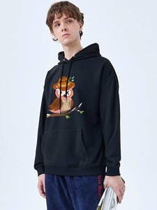 Sweat à capuche personnalisé surdimensionné pour homme en molleton de coton, en tissu éponge thermique épais, à épaules tombantes, vierge, à enfiler - Product Image 4