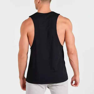 เสื้อกล้ามกีฬาสำหรับผู้ชายผ้าคอตตอนถักตกแต่งแบบปัก100% สำหรับเพาะกาย - Product Image 2