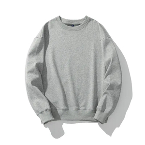 Sweat-shirts d'hiver 100% coton de haute qualité pour hommes sur mesure Pull-Over Crew Neck Solid Design Print Pattern Hoodies Sweatshirts - Product Image 3