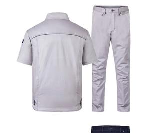 Mono de trabajo de algodón transpirable a prueba de viento para hombre de verano, taller de fábrica, trabajador Mecánico Eléctrico de talla grande 5XL, OEM personalizado - Product Image 3