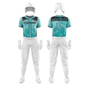 ชุดเครื่องแบบซอฟต์บอลเบสบอลโลโก้ทีมออกแบบได้ตามต้องการเสื้อกีฬาแบบเรียบมีการออกแบบเฉพาะตัว - Product Image 1