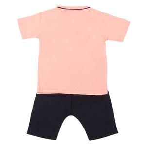 Traje de 2 Piezas de Manga Corta para Niños - Color Durazno - Product Image 4