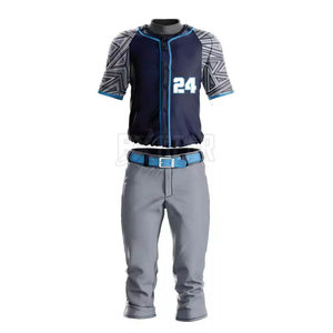 Equipo desgaste uniforme de béisbol con material transpirable ajuste flexible diseñado para la comodidad en el campo - Product Image 1