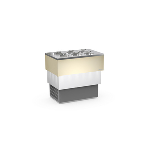 FRAMEC Pozzetto Scoop Ice Cream Fridge Cabinet <b>Refrigerator</b> <b>Freezer</b> With Cylindrical Tubes 6+6 1045 X 661 X 976 mm - Product Image 1