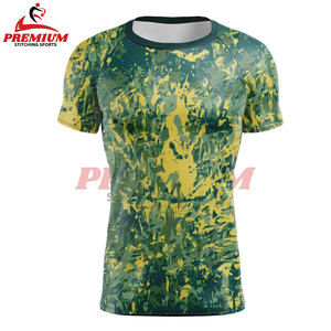 Ropa deportiva para hombre, camiseta de compresión con estampado de sublimación completa, manga corta, Rashguard Bjj Rash Guard, precio al por mayor personalizado - Product Image 3