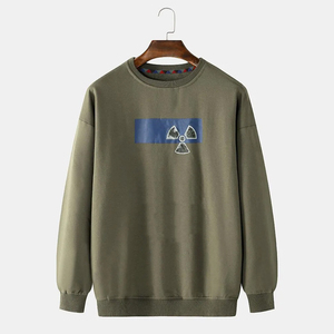 Sweat-shirt de sérigraphie OEM personnalisé 100% coton pour hommes Dernier style avec design doublé Nouvelle version! - Product Image 1