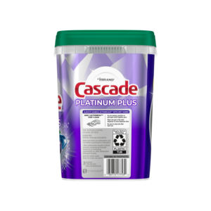 Cascade Platinum Plus 62 Comprimés Actionpacs Détergent pour lave-vaisselle Savon en tablettes Citron Pods pour lave-vaisselle - Product Image 1