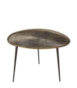 Table basse contemporaine en laiton irrégulière pour une décoration élégante du salon avec une finition métallique moderne de luxe - Product Image 5