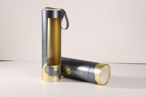 Vente en gros de grande boîte cylindrique en carton ronde personnalisée avec couvercle ensemble d'emballage cadeau de fleurs portables ruban inclus - Product Image 6