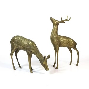 Reno de pie de Metal de última calidad, escultura de mesa de decoración navideña clásica moderna hecha a mano para uso doméstico - Product Image 1