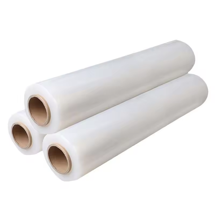 Moisture Proof Custom Width 50 1000mm 2'' 3'' Mini Handle Rolls Transparent Green Packing Casting Soft LLDPE Packaging Film