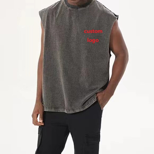 Personalizada de peso pesado de doble capa Boxy floaty de gran tamaño ajuste angustiado hombres camisa hombres camiseta - Product Image 6