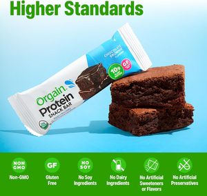 Orgain Organic Vegan Protein Bars, Chocolate Brownie 1.41 Oz (Pack of 12) - Product Image 5