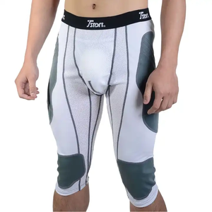 Pantalones cortos deslizantes de compresión para béisbol, con bolsillo de copa - Product Image 1