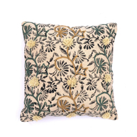 Housse de coussin carrée rayée de luxe moderne 100 % coton, impression personnalisée et broderie, directement du fabricant, pour Thanksgiving