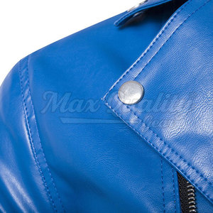 2026 Solid Color Men's Leather <b>Jacket</b> <b>Canvas</b> Front Logo Eco-Friendly Breathable Windproof Winter Streetwear Casual Design - Product Image 3