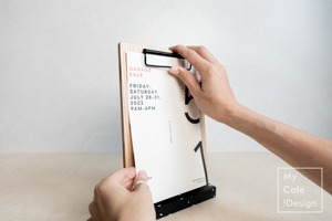 Porte-cartes en bois naturel Décor de table rustique Parfait pour les mariages, les événements d'affaires ou l'utilisation quotidienne du bureau - Product Image 4