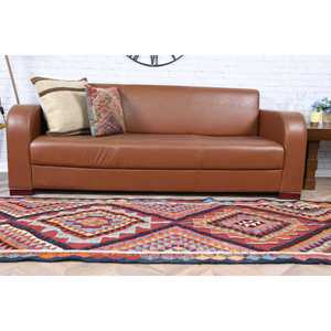 3x9.8 ft Turkish Rug, <b>Red</b> Floral Vintage <b>Wool</b> Rug - Product Image 5