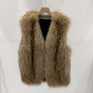<b>Women</b> Faux Fur <b>Coat</b> Vest <b>Sleeveless</b> Winter Fashion Outerwear Featuring Soft Plush Texture Elegant Layering Design for Styling - Product Image 1