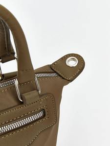 High Quality Women's PU Custom Logo Fashionable Zipper Shoulder <b>Handbag</b> <b>Canvas</b> Lining Factory Price - Product Image 2