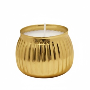 Portavelas de Metal Martillado con Acabado Dorado Hecho a Mano de Primera Calidad, Elegante para Decoración del Hogar y Regalos Festivos - Product Image 6