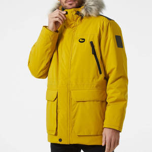 Chaqueta Parkas de hombre con logotipo personalizado Chaqueta de lona de invierno de talla grande de alta calidad con cuello con capucha - Product Image 3