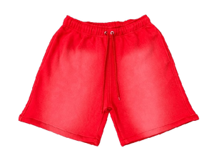 Short unisexe délavé à l'acide de 5 pouces en coton éponge français personnalisé Design vieilli vintage Fermeture brodée Mid High Street - Product Image 3